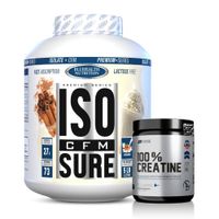 Proteina ISO CFM SURE 5 LB Bluhealth Nutrition - Canela + Creatina Universe Nutrition 250 G