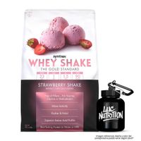 Proteina Whey Shake 5 LB SYNTRAX - Strawberry Shake + Portaproteina