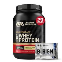 Proteina Gold Standard Whey 2 LB - Vainilla Ice Cream + 2 Sachet BIGM