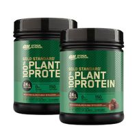 PACK X 02 - Proteína Vegana Gold Standard 100% Plant Protein 12 Serv - Rich Chocolate Fudge