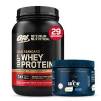 Proteina Gold Standard Whey 2 LB - Double Rich Chocolate + CREAPURE Myprotein 250 Gramos