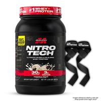 Nitrotech Whey Protein - Proteina Nitrotech Performance 2 LB - Cookie and Cream + Straps