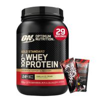 Proteina Gold Standard Whey 2 LB - Vainilla Ice Cream + 2 Sachet Diabolus