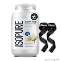 Isopure Zero Carb 3 lb / Proteina Isolatada Isopure - Creamy Vanilla + Straps
