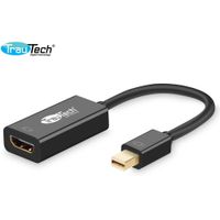 ADAPTADOR DE MINI DISPLAYPORT DP MACHO A HDMI HEMBRA 4K 30HZ TRAUTECH