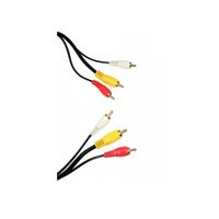 CABLE RCA 3X3 AUDIO Y VIDEO A/R/B DE 5 METROS TRAUTECH