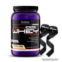 Prostar 100% Whey 2 Lb Proteina Whey Ultimate Nutrition - Vainilla Crema + Straps