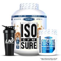 ISO CFM SURE 5 LB - Cookie and cream + Creatina Bluhealth Nutrition 300 g + Shaker