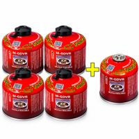Kit 5 Bombonas de Gas Butano 500 g  Lleva 4 y 1 Gratis usocon Cocinillas y Cabezales de Rosca