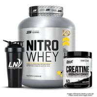 Nitro whey 2.5 Kg Proteina Whey - Chocolate + Creatina Nutrex 300 G + Shaker
