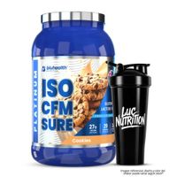 Proteina Isolatada PLATINUM ISO CFM SURE 2 LB Bluhealth Nutrition - Cookies + Shaker