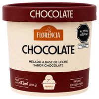 Helado LA FLORENCIA Chocolate Pote 473ml