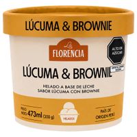 Helado LA FLORENCIA Lúcuma & Brownie Pote 473ml