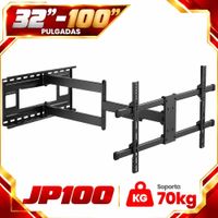 SOPORTE PARA TV GIRATORIO BRAZO EXTRA LARGO DE 1M REFORZADO DE 32 A 100 PULGADAS JP100