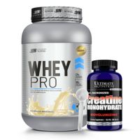 Proteina Whey Pro 1 KG - Vainilla + Creatina Ultimate Nutrition 300 G + Scoop