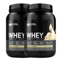 PACK X 02 - Proteina Whey Gourmet Series 900 G Optimum Nutrition - Vainilla Ice Cream