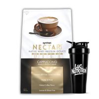 Proteina Isolatada NECTAR 2 LB SYNTRAX - Cappuccino + Shaker