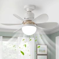 FOCO VENTILADOR LED CON ASPAS PARA TECHO E27