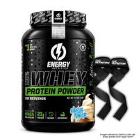 Proteina Whey Protein Powder ENERGY NUTRITION 1 KG - Vainilla + Straps