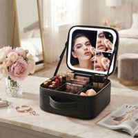 Neceser de maquillaje con luz led portatil