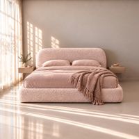 CAMA BOX TARIMA NUDEDE QUEEN ROSA