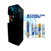Dispensador de agua ultrablack platinum pro 5 etapas con UV - Purificador de agua