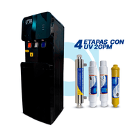 Dispensador de agua ultrablack platinum 4 etapas con UV - Purificador de agua