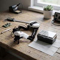 Lupa de Cabeza con luz led y 5 medidas intercambiables Lupa Liga