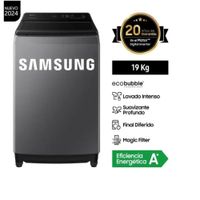 Lavadora Samsung WA19CG6441BDPE EcoBubble 19Kg - Gris Oscuro