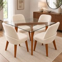 Juego de Comedor Alif 4 Sillas de Ambienta Home