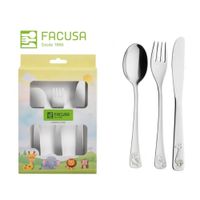 Juego de cubiertos FACUSA infantiles ace. Inox.B-01