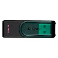 Memoria USB Kingston DataTraveler Exodia S 64GB USB 3.2 Gen 1 Negro y Verde
