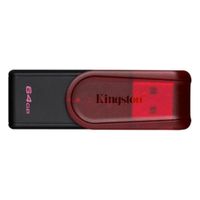 Memoria USB Kingston DataTraveler Exodia S 64GB USB 3.2 Gen 1 Negro y Rojo