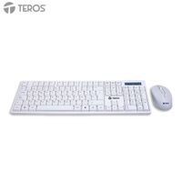 COMBO INALÁMBRICO TECLADO Y MOUSE TEROS TE-5016S BLANCO