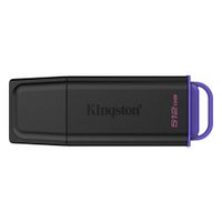 Memoria USB Kingston DataTraveler Exodia G2 512GB USB 3.2 Gen 1 Negro y Violeta