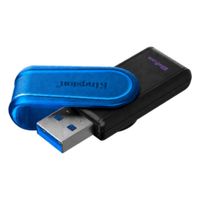 Memoria USB Kingston DataTraveler Exodia S 64GB USB 3.2 Gen 1 Negro y Azul