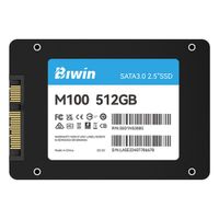 Disco Sólido SSD Biwin M100 512GB SATA 2.5 pulgadas Negro
