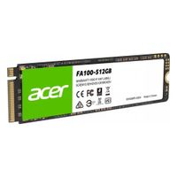 Disco Sólido SSD Acer FA100 512GB NVMe PCIe 3.0 M.2 2280 Negro