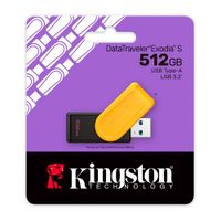 Memoria Usb Kingston Datatraveler Exodia S 512Gb Negro Con Amarillo 3.2 Gen 1