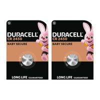 PACK X2 PILAS BOTON CR2450 LITIO 3V DURACELL