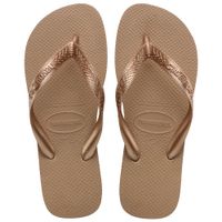 Sandalias De Playa Havaianas Mujer Top Tiras Cobre