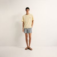 Short De Baño Hombre Sfera Rayas Anchas Azul Claro