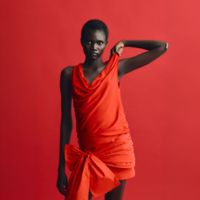 Top Drapeado Escote Mujer Sfera Rojo