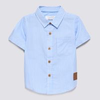 Camisa Manga Corta Bebé Niño Rayas Baby Circus