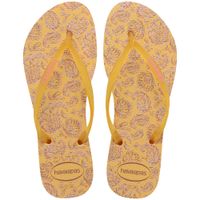 Sandalias De Playa Havaianas Mujer Slim Daydream Amarillo