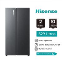 Refrigeradora HISENSE 529L No Frost RS3P558ESA Gris