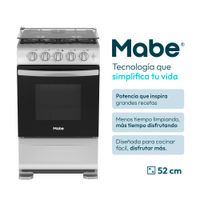 Cocina Mabe EMP5120GP2 20 Grafito 4 Hornillas