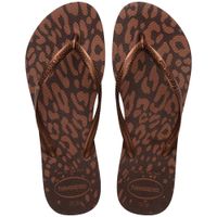 Sandalias De Playa Havaianas Mujer Slim Animals Animal Print