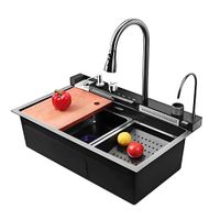 Lavadero de Cocina Multi Smart Inox Negro Fratelli KIT-7546B 40030031