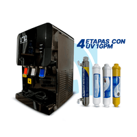 Mini dispensador de agua ultrablack platinum 4 etapas con UV - Purificador de agua